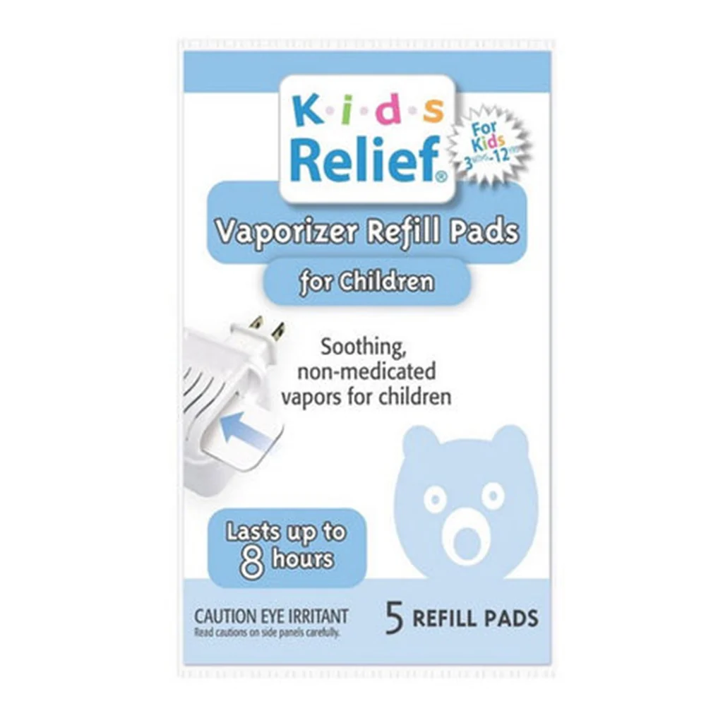 Carefully Designed Homeolab Kids Relief Waterless Vaporizer Refill Pads for Soothing Non Medicated Aromatic Vapors 5Ea Minimalist