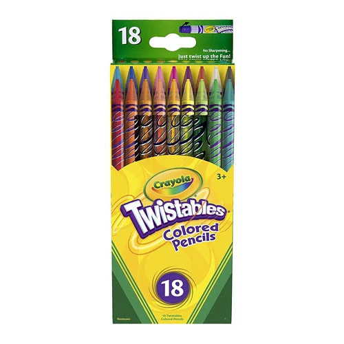 Optimized Crayola Twistables Colored Pencils Assorted Colors 18 Ea Smooth