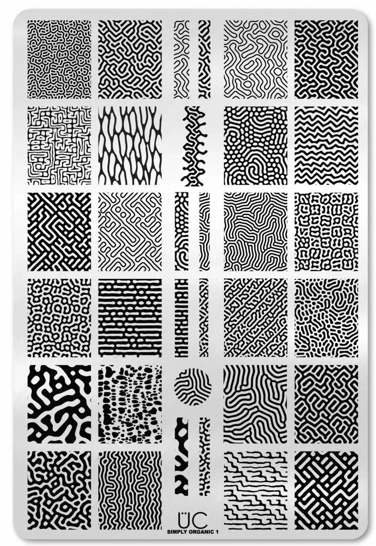 Safe Simply Organic 1 - Uber Chic Stamping Plate Pure