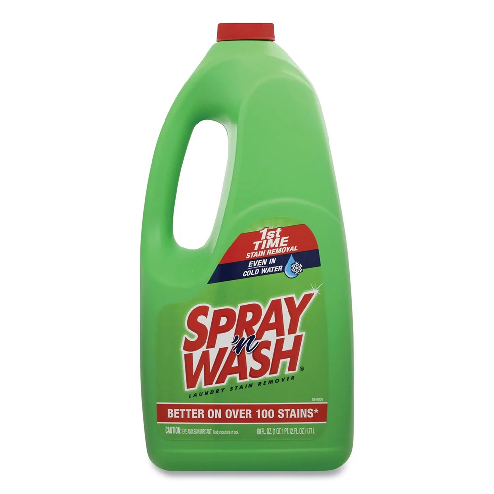 Secure Spray n Wash Pre Treatment Laundry Stain Remover Refill Liquid Formulated Powerful Stain Fighting Ingredients 60Oz 1.77L Next-Generation