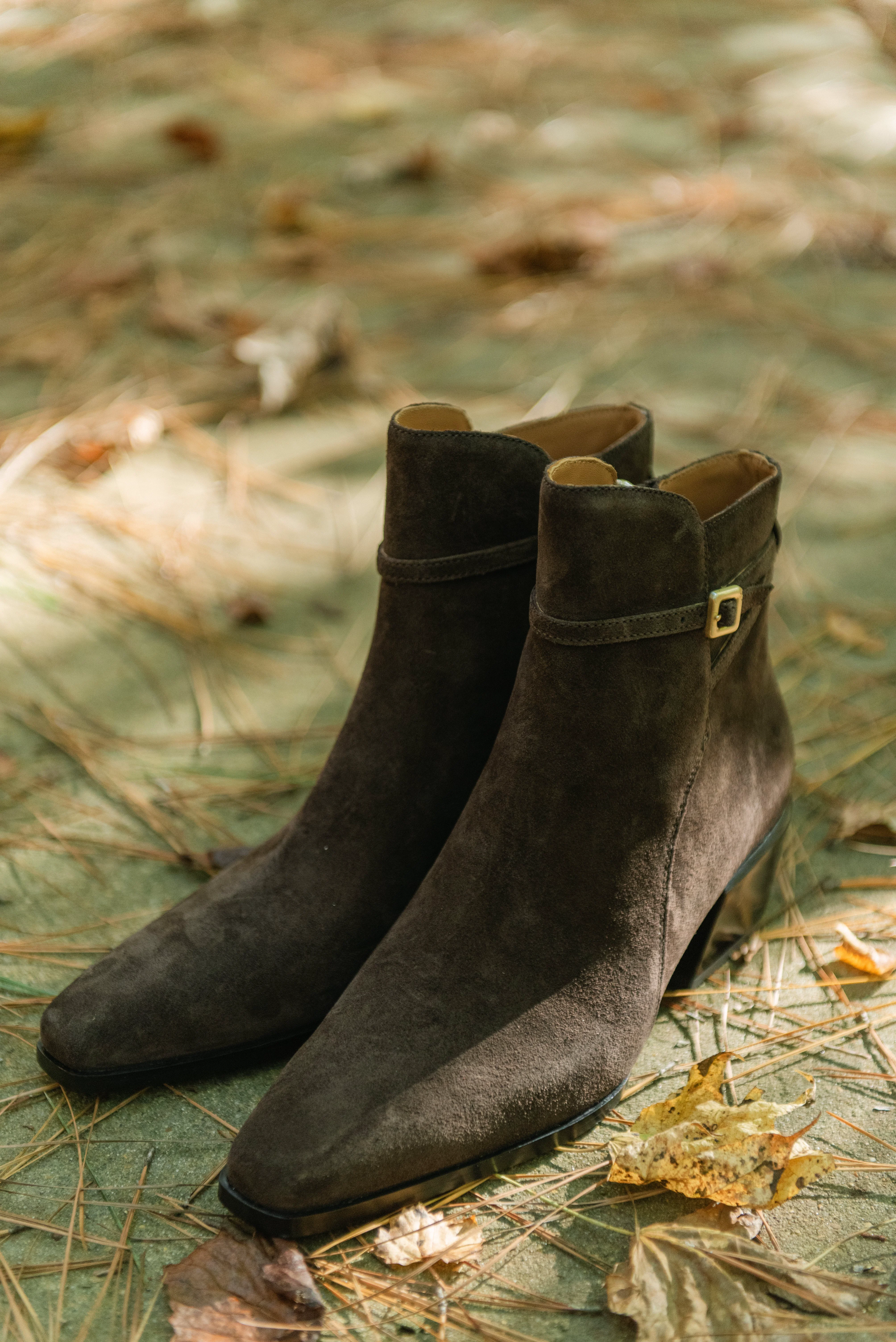 High-Performance Rag Bone Joni Buckle Boot in Dark Espresso Suede Detailed