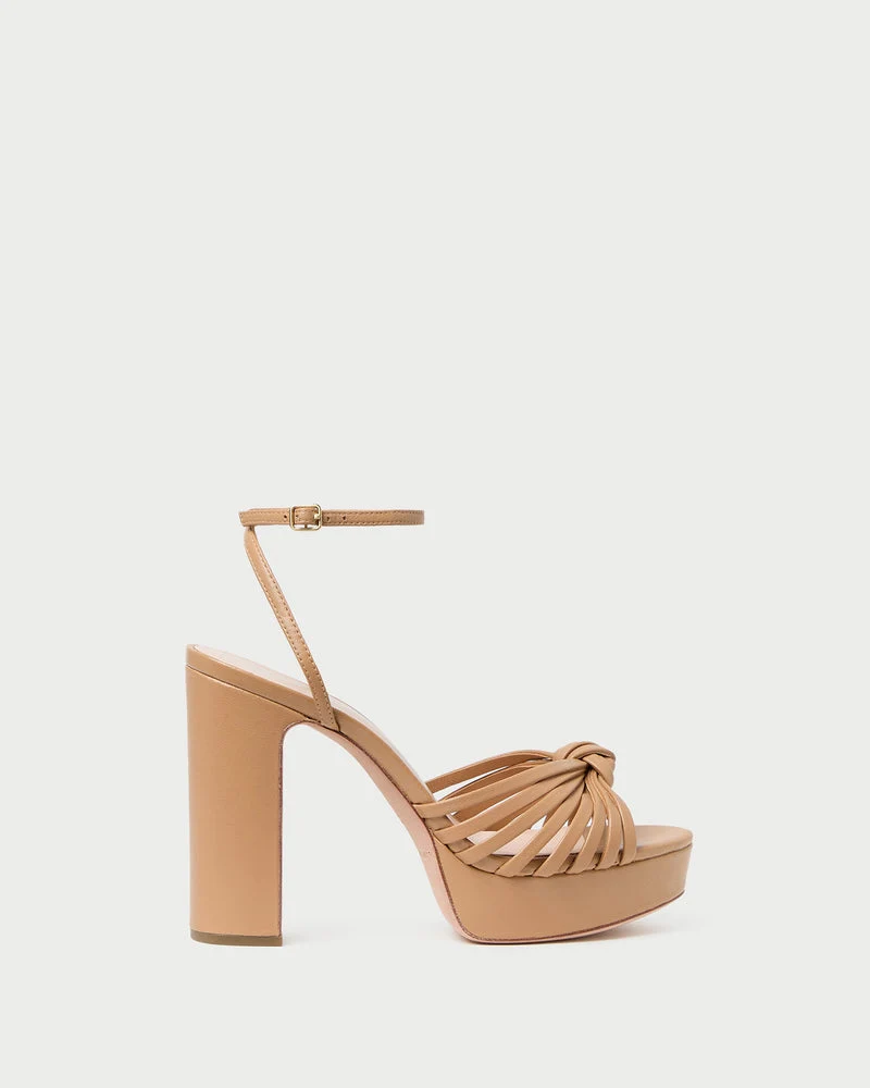 Genuine Loeffler Randall Rivka Platform Heels in Dune Casual