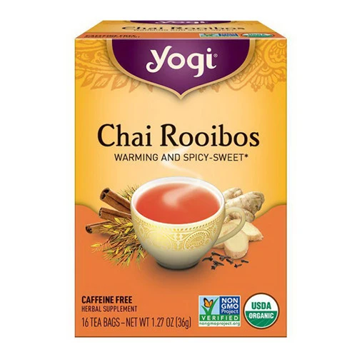 Top-Quality Yogi Chai Rooibos Herbal Supplement Tea Bags - 16 Ea Luxury