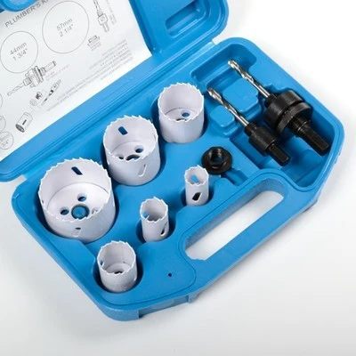 Refined 9 Piece Bi-Metal Holesaw Tool Set First-Class