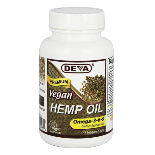 Genuine Deva Nutrition Omega 3-6-9 Vegan Hemp Oil Capsules Dietary Supplement - 90 Ea Outstanding