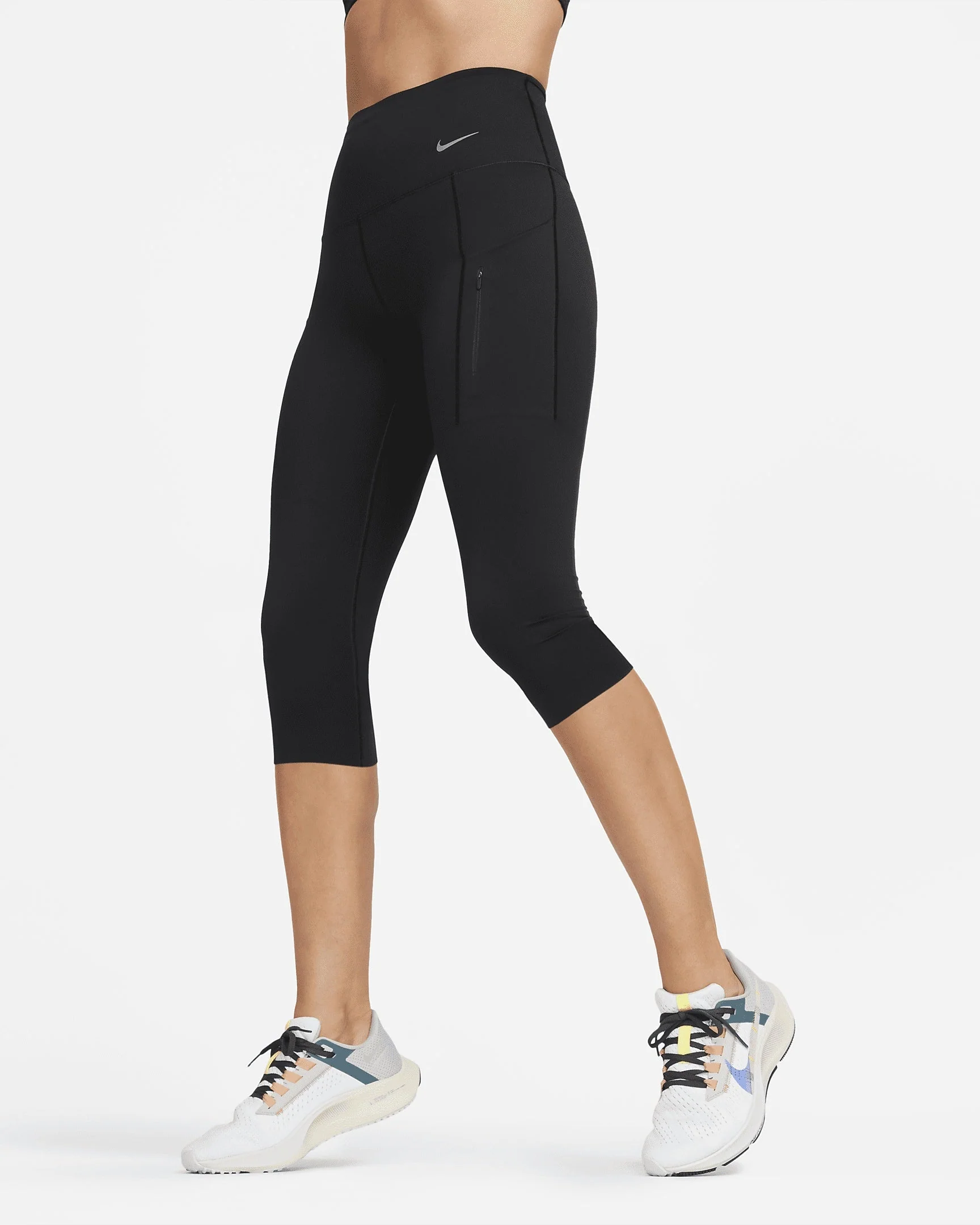Stylish Nike Women's Go Firm-Support High-Waisted Capri Leggings Exceptional