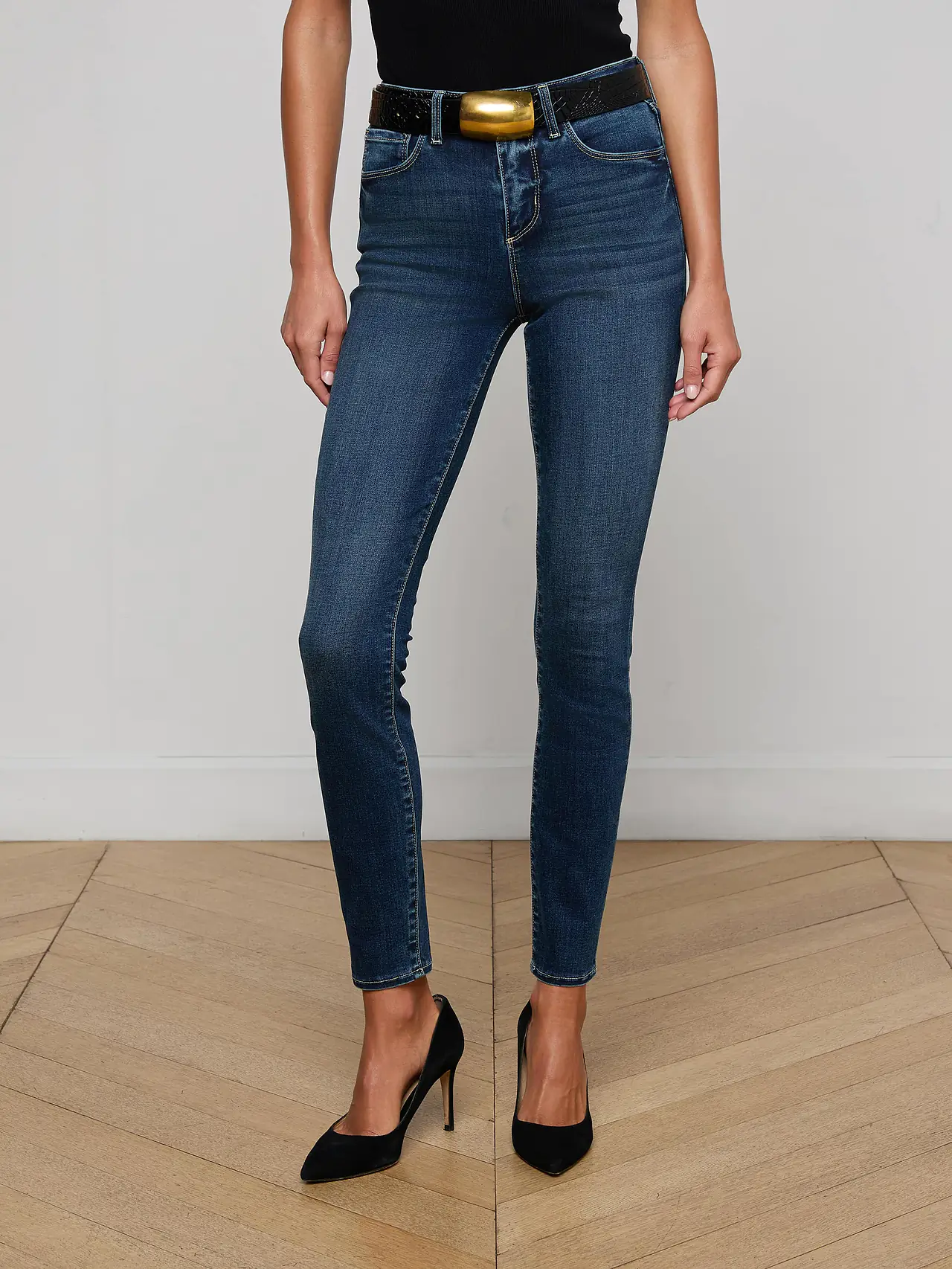Selected L'AGENCE Marguerite High Rise Skinny in Roxbury First-Class