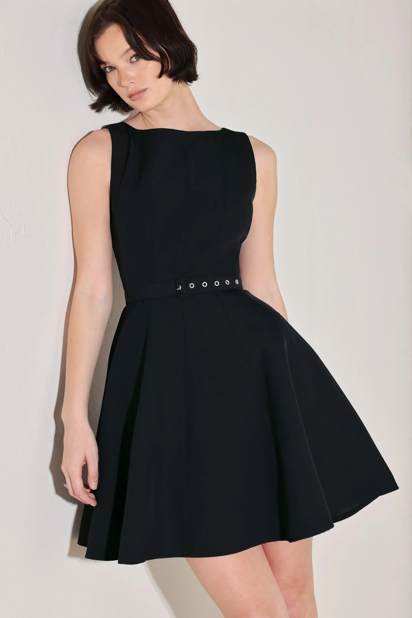 Casual All Eyes on You Woven Mini Dress Green