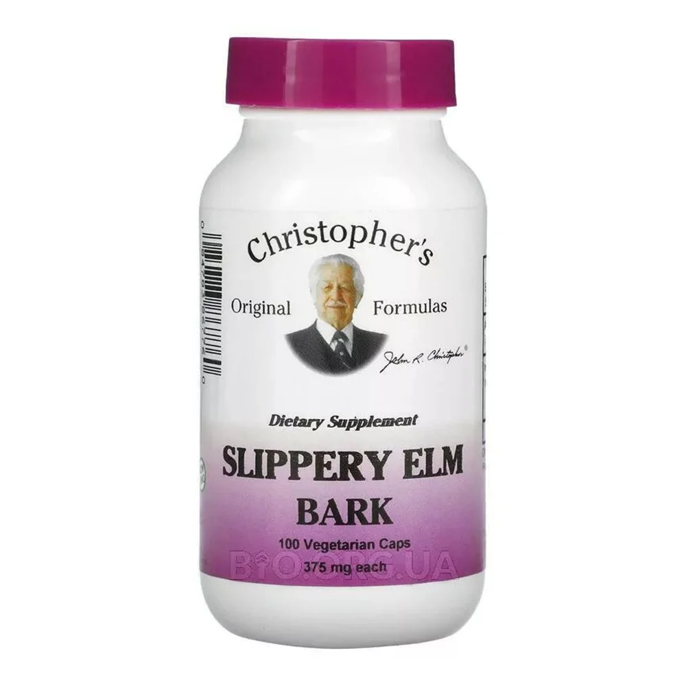 Certified Dr. Christopher Single Herb Slippery Elm 500 Mg Capsules 100 Ea Enhanced