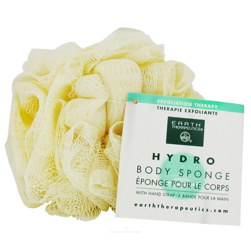 Official Earth Therapeutics Hydro Body Sponge With Strap Natural - 1 Ea Pure