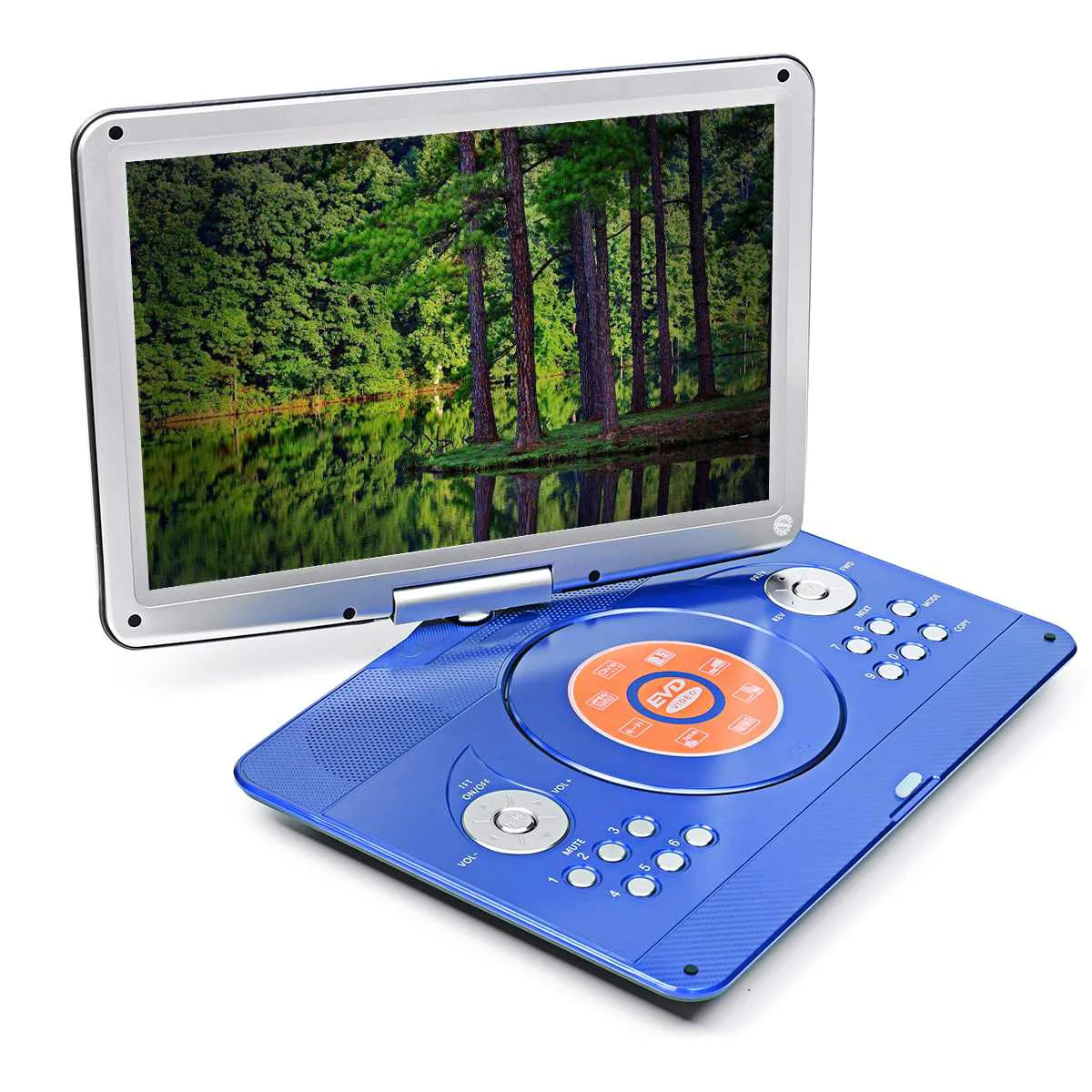 Convenient Portable Rotating DVD Player With Screen 14 Long-Lasting