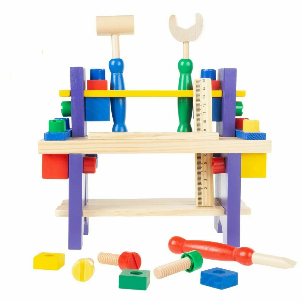 Clean Kids istic Pretend Play Tool Work Bench Toy World-Class