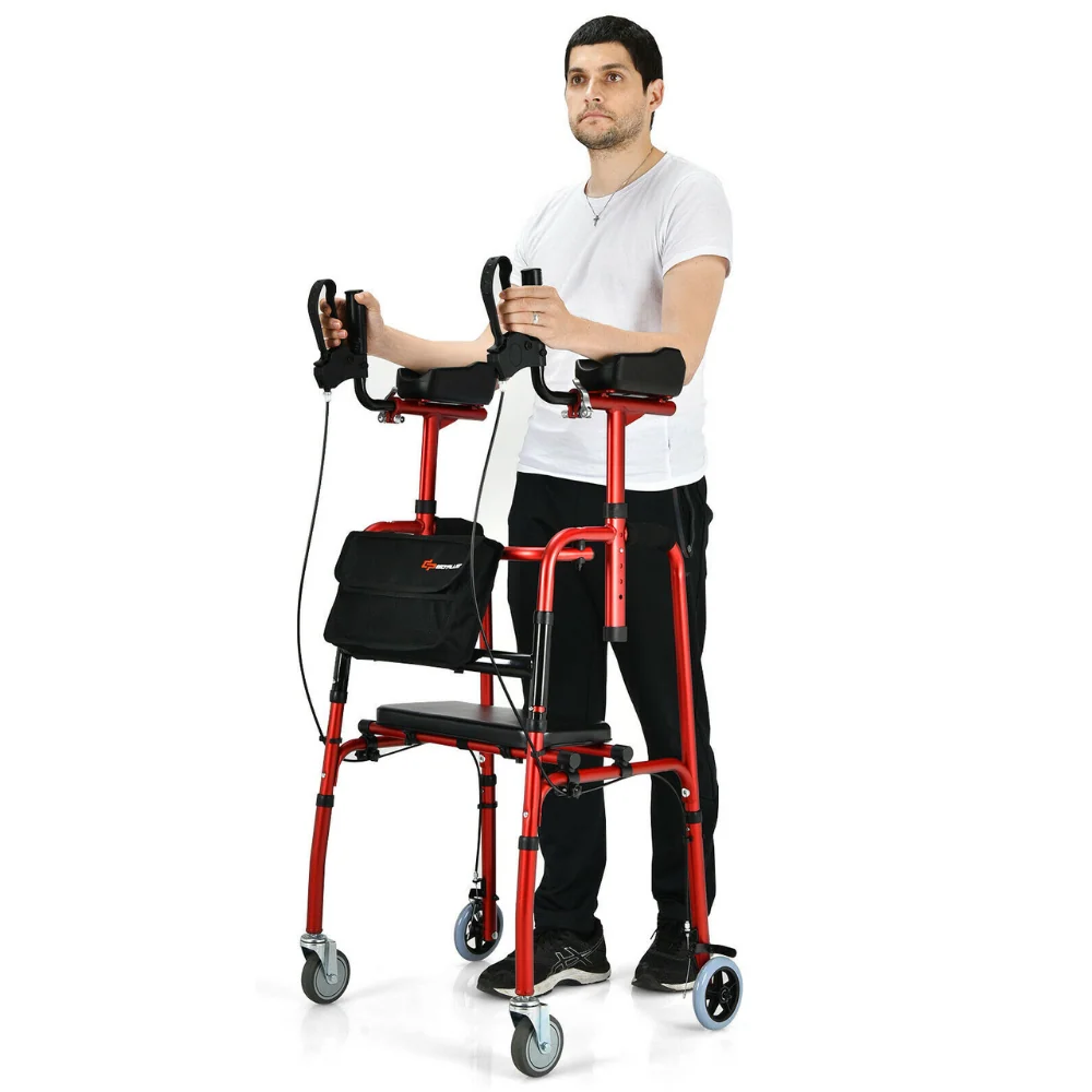 Reusable Heavy Duty Full Body Support Upright Standup Senior Straight Walker High-Performance