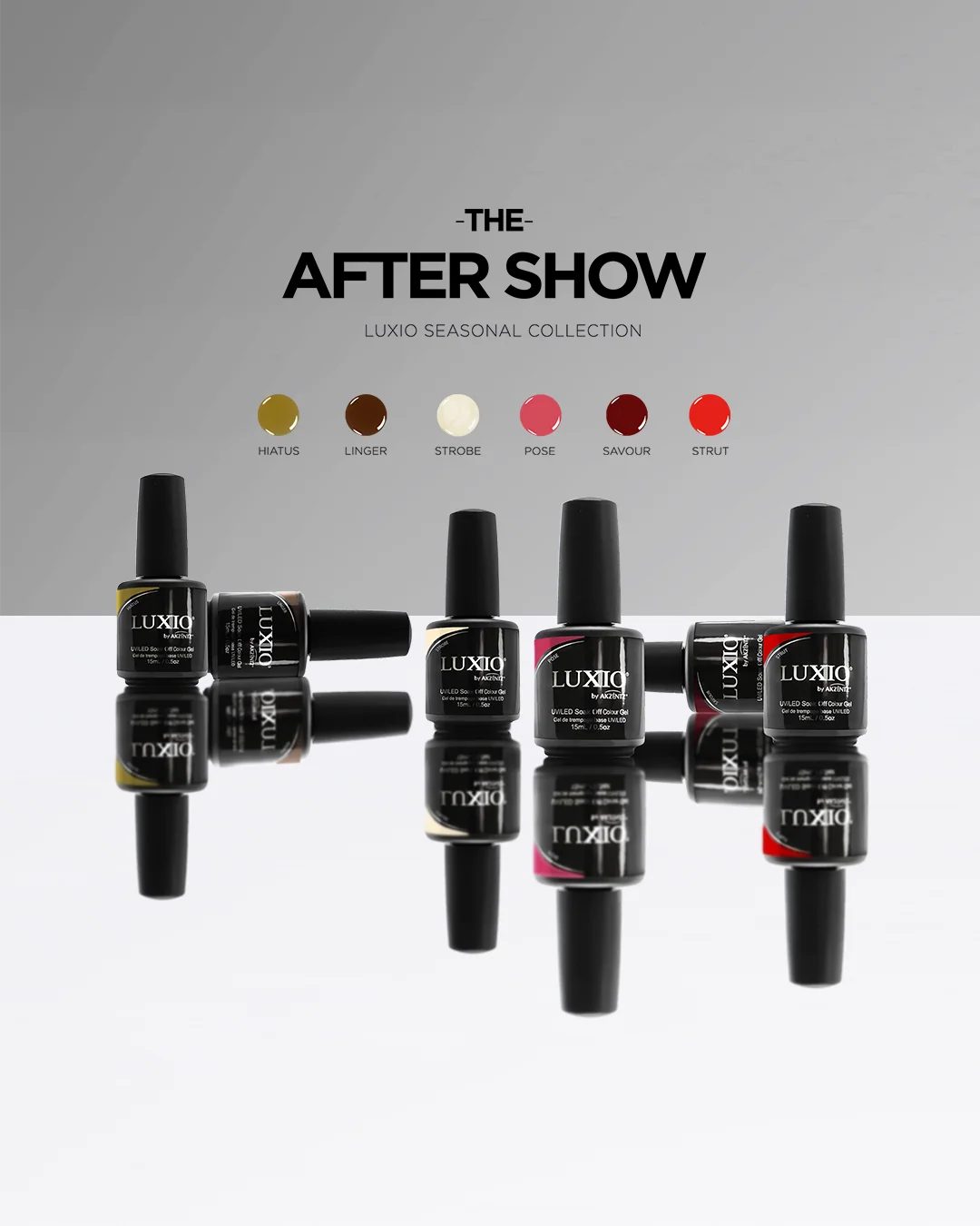 High-Grade The After Show Collection - FULL SIZE Bottles - Linger Pose Hiatus Strobe Savour Strut Fashionable
