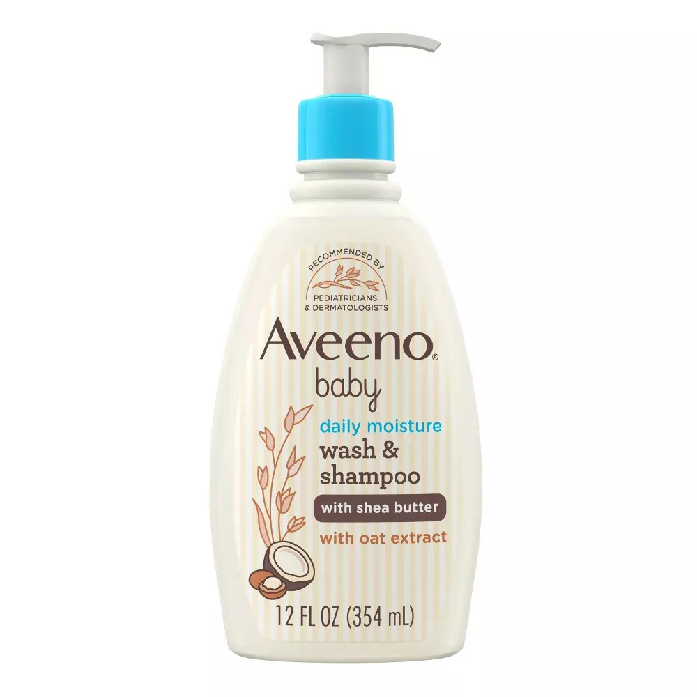 Dependable Aveeno Baby Daily Moisturizing 2 In 1 Wash And Shampoo With Shea Butter And Oat Extract 12 Oz Fashionable