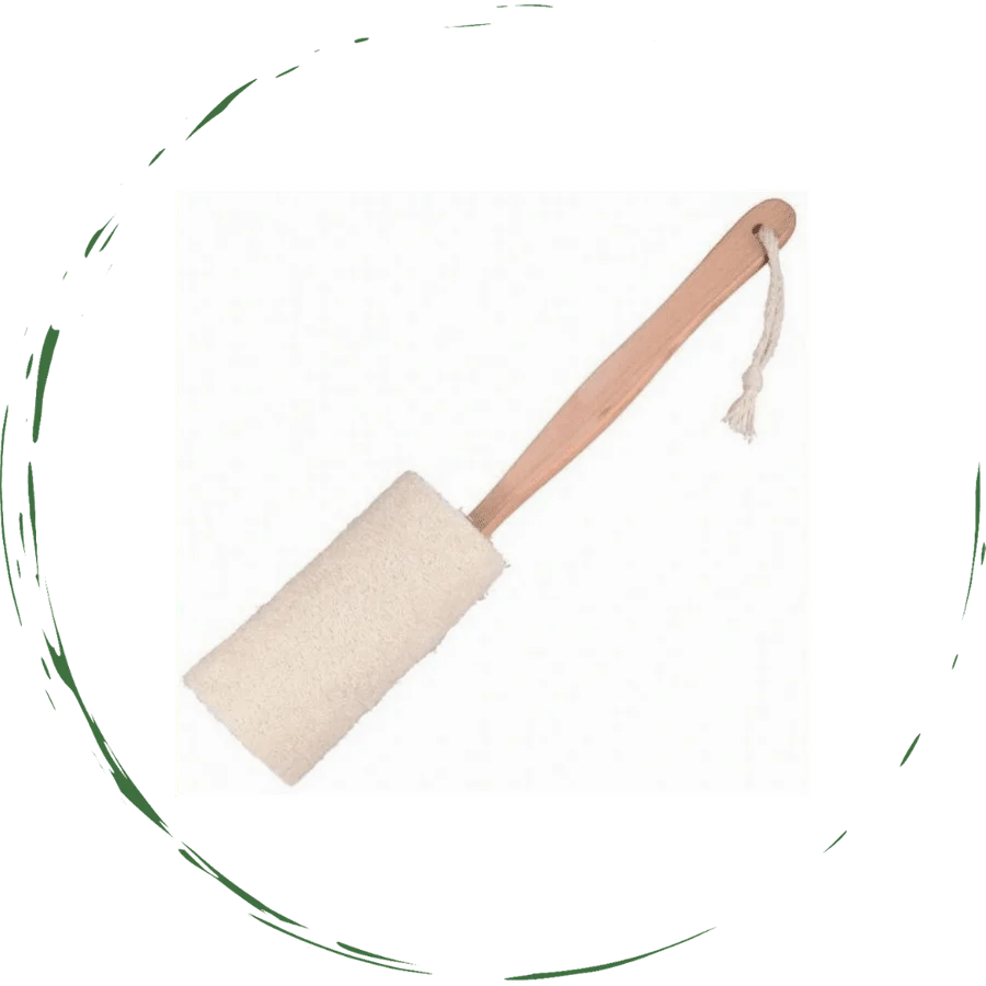 Clean BeNat Natural Loofah Bath Brush Exfoliating Consistent