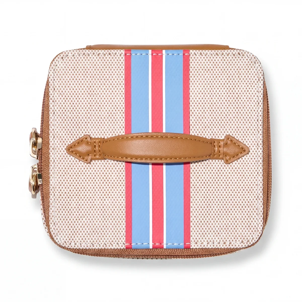 Smooth Paravel Mini Cabana See-All Vanity Case EcoCraft Canvas Vegan Leather Paloma Official