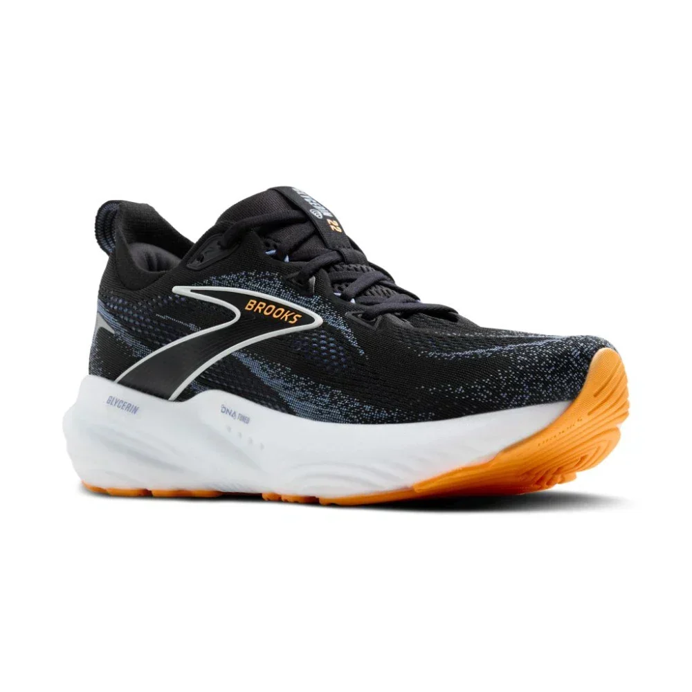 Expertly Made Brooks Glycerin 22 Country Men's Sneakers — Black Blue Running Powerful