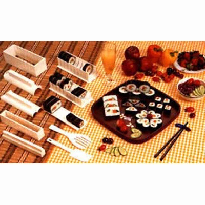 Responsible Home Sushi Master Maker Rice Form Former Making Shaper Tool Kit Set with Knife Exclusive