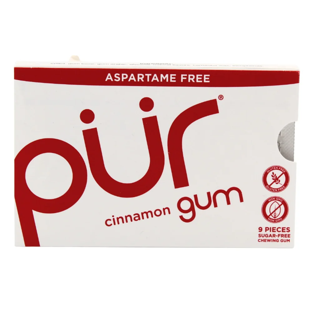 Flexible Pur Cinnamon Bister Sugar Gum Bag Sweetened with Xylitol Fresher Breath and Better Oral Health 9Ea Quality