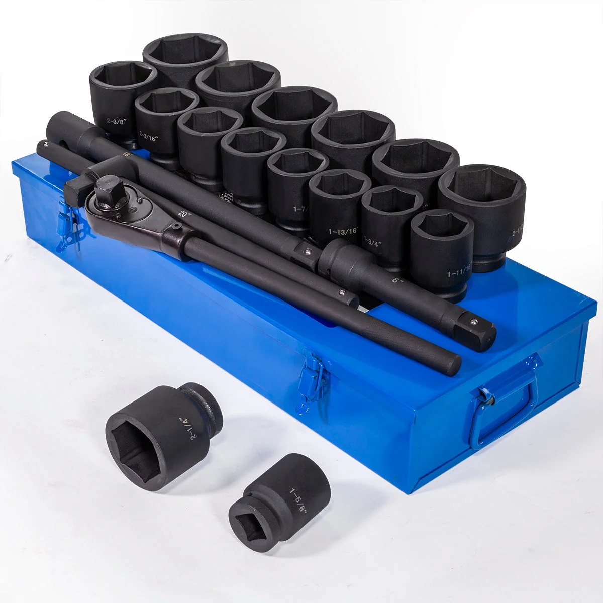Premium Material 21 PC 1 Inch Drive Impact Metric Socket Tool Set Eco-Friendly