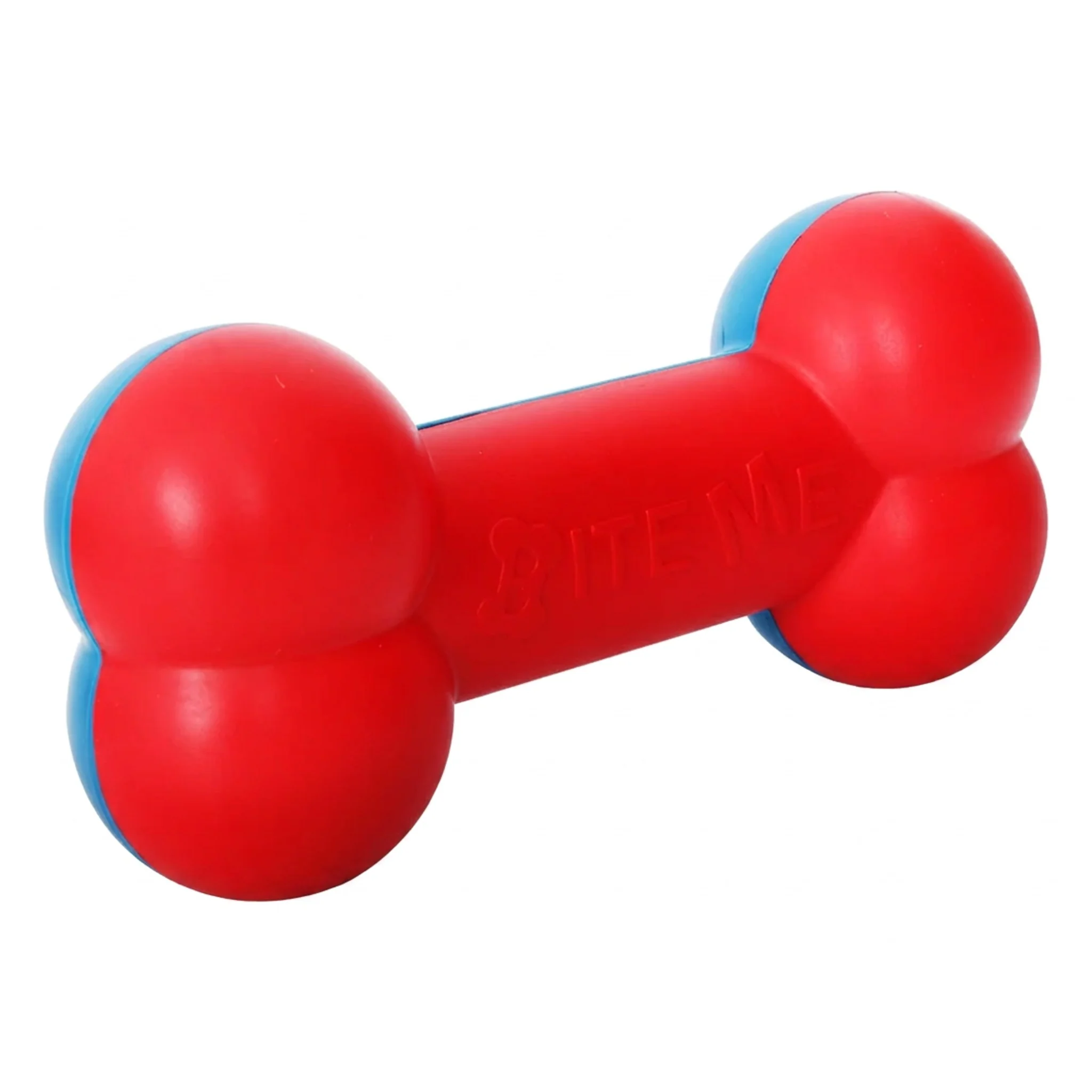 Secure Pet Life Bone Shaped Durable Chew And Fetch Teether Dog Toy - Red Blue - One Size Recyclable