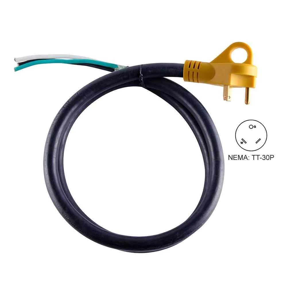 Safe 50 Foot 30 Amp RV Trailer 10 Gauge Electric Cord With Plug Dependable