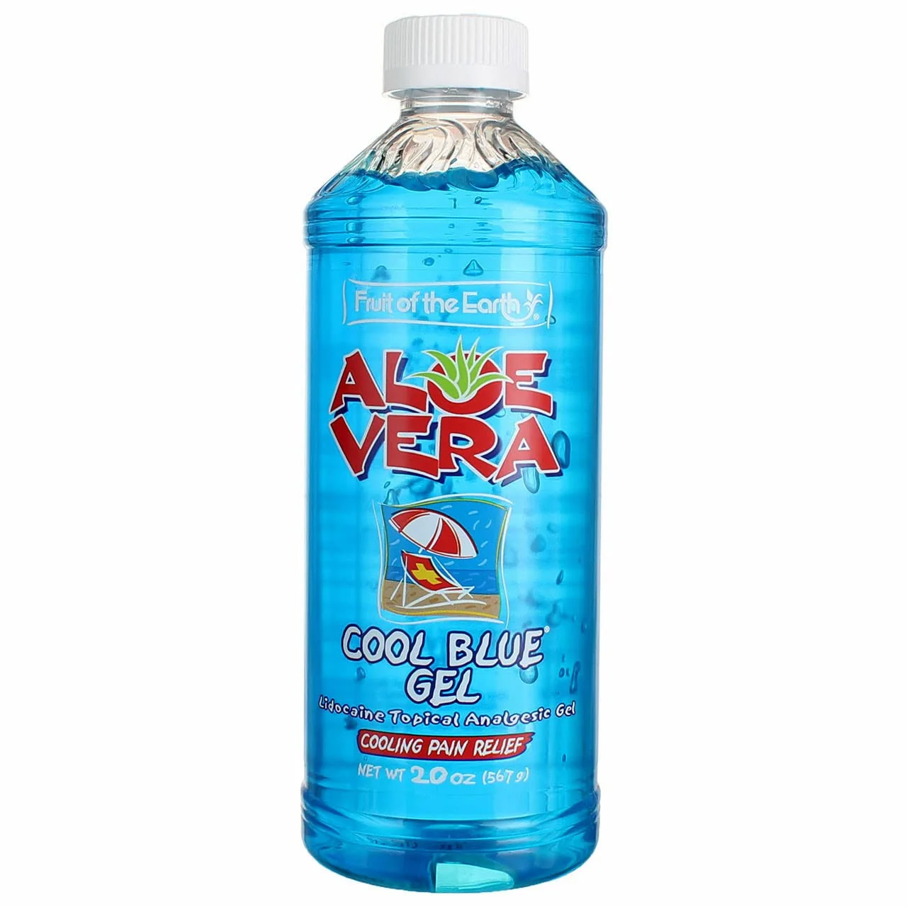 Consistent Fruit Of The Earth Aloe Vera Cool Blue Gel Bottle 20 Oz Functional