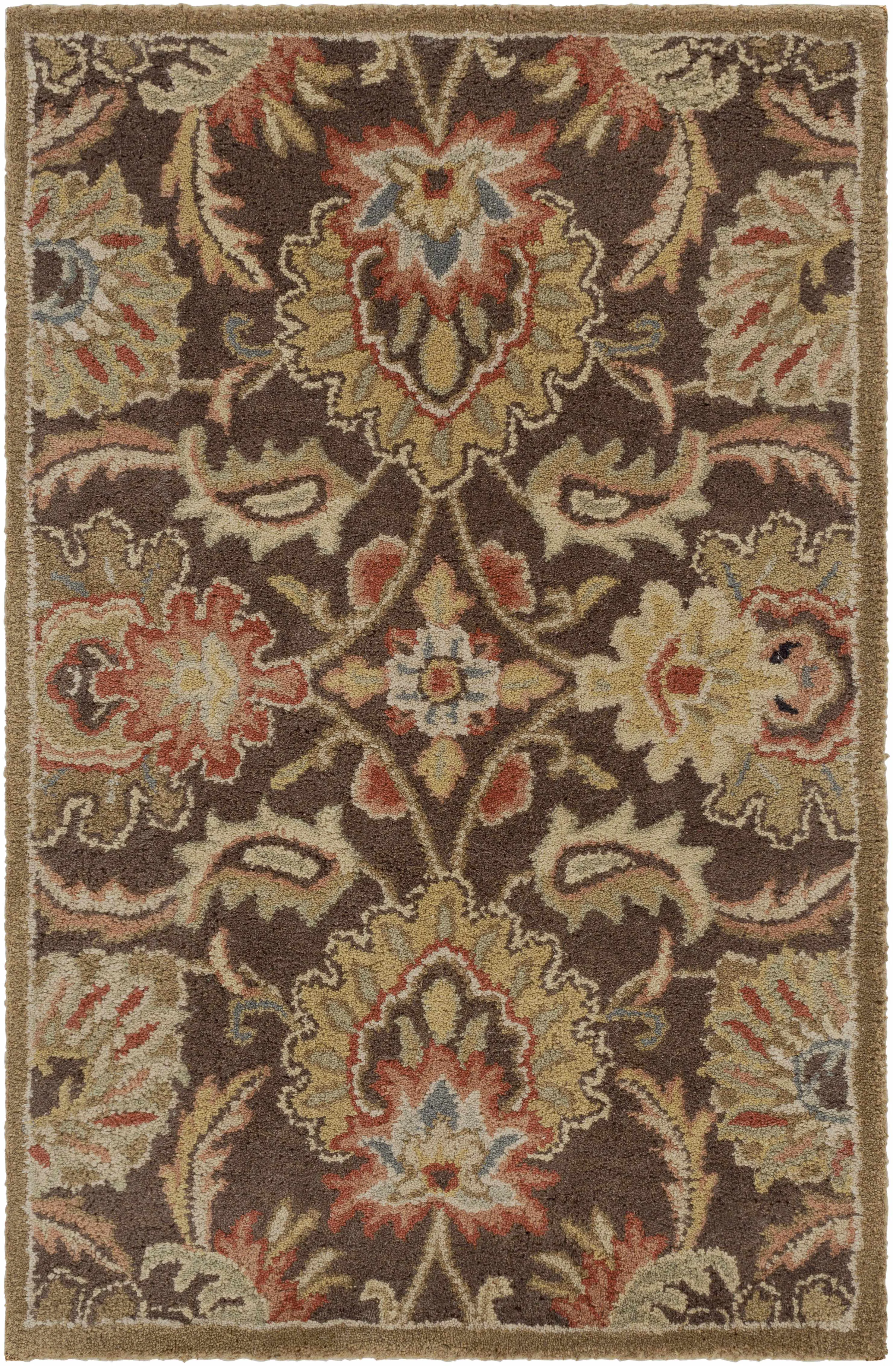 Versatile Chesterton 1028 Hand Tufted Brown Wool Rug Certified