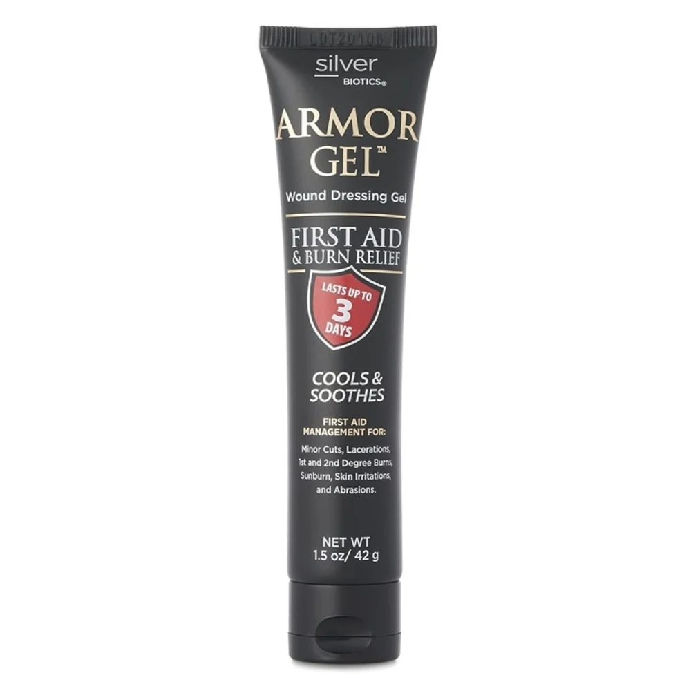 Carefully Designed Silver Biotics Armor Gel Wound Dressing Gel First Aid and Burn Relief Cools and Soothes 1.5Oz 42g Casual