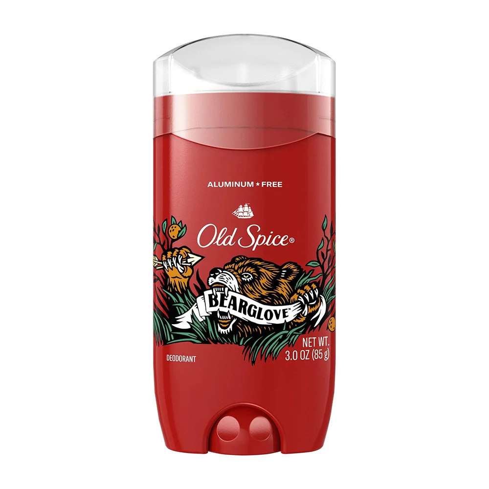 User-Friendly Old Spice Aluminum Deodorant Solid Bearglove 3 Oz Authentic