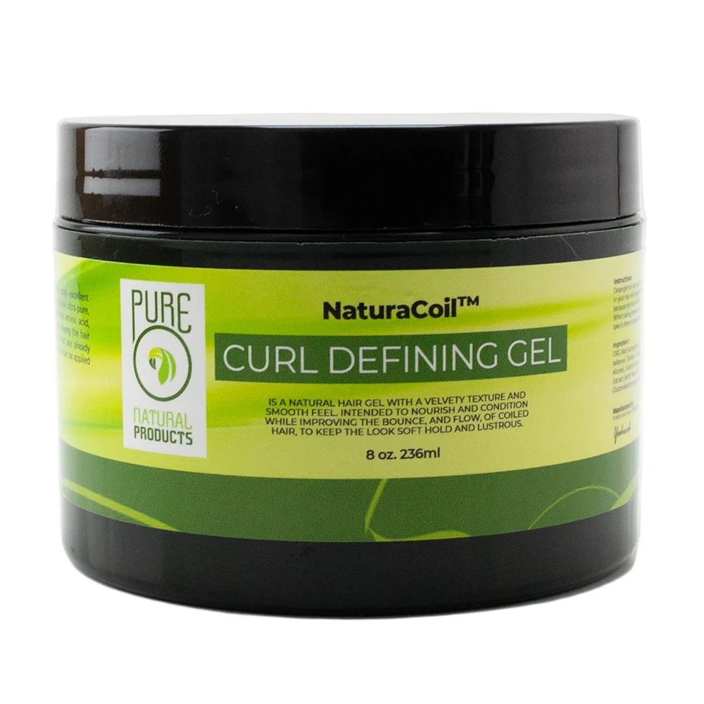 Smart Pure O Natural Coil Curl Defining Hair Gel Nourish and Condition Keep Soft Hold 8Oz 236ml Trendy
