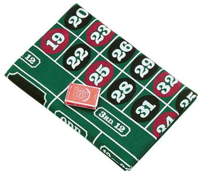 Recyclable 72 x 36 Casino Roulette Wheel Felt Layout Game for Home Table Blackjack Fine Crafted