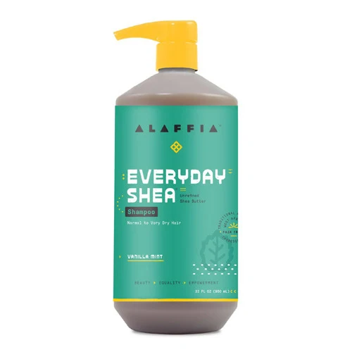 Environmentally Friendly Alaffia Everyday Shea Vanilla Mint Moisturizing Hair Shampoo 32 Oz Organic