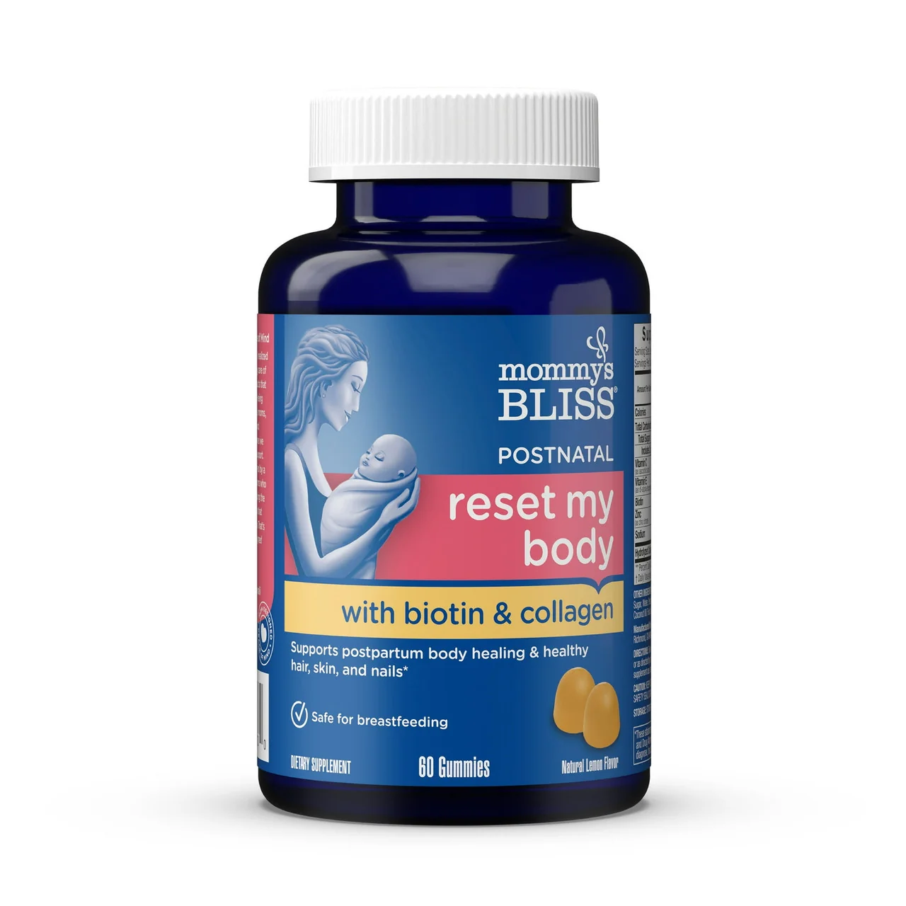 Fashionable Mommys Bliss Postnatal Support Reset My Body Biotin And Collagen Gummies 60 Ct Outstanding