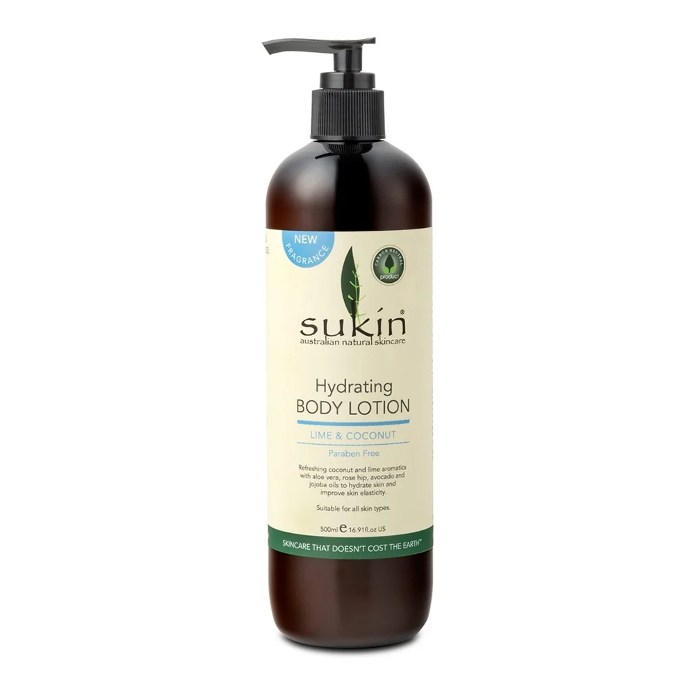 Easy-to-Use Sukin Hydrating Body Lotion Lime And Coconut. 16.9 Oz Flexible