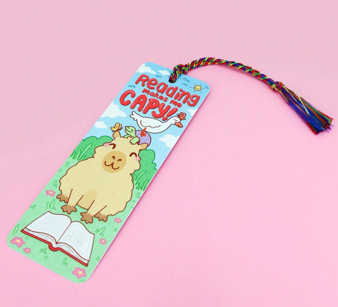 Dependable Bookmark Reading Makes Me Capy Eco-Friendly