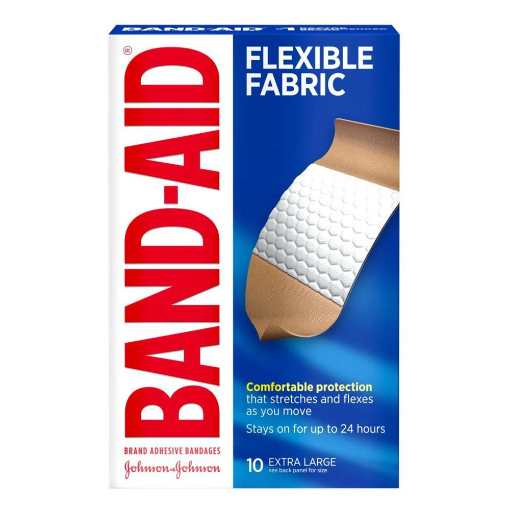 Advanced Band-Aid Flexible Fabric Bandages Extra Large 10 Ea Effective