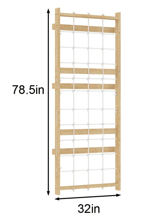 Crafted Add-On Rope Wall Panel for 79 Modular Walnut Functional
