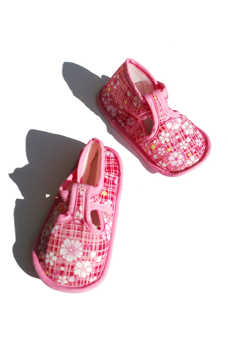 Professional baby shoes - cherry blossom Natural