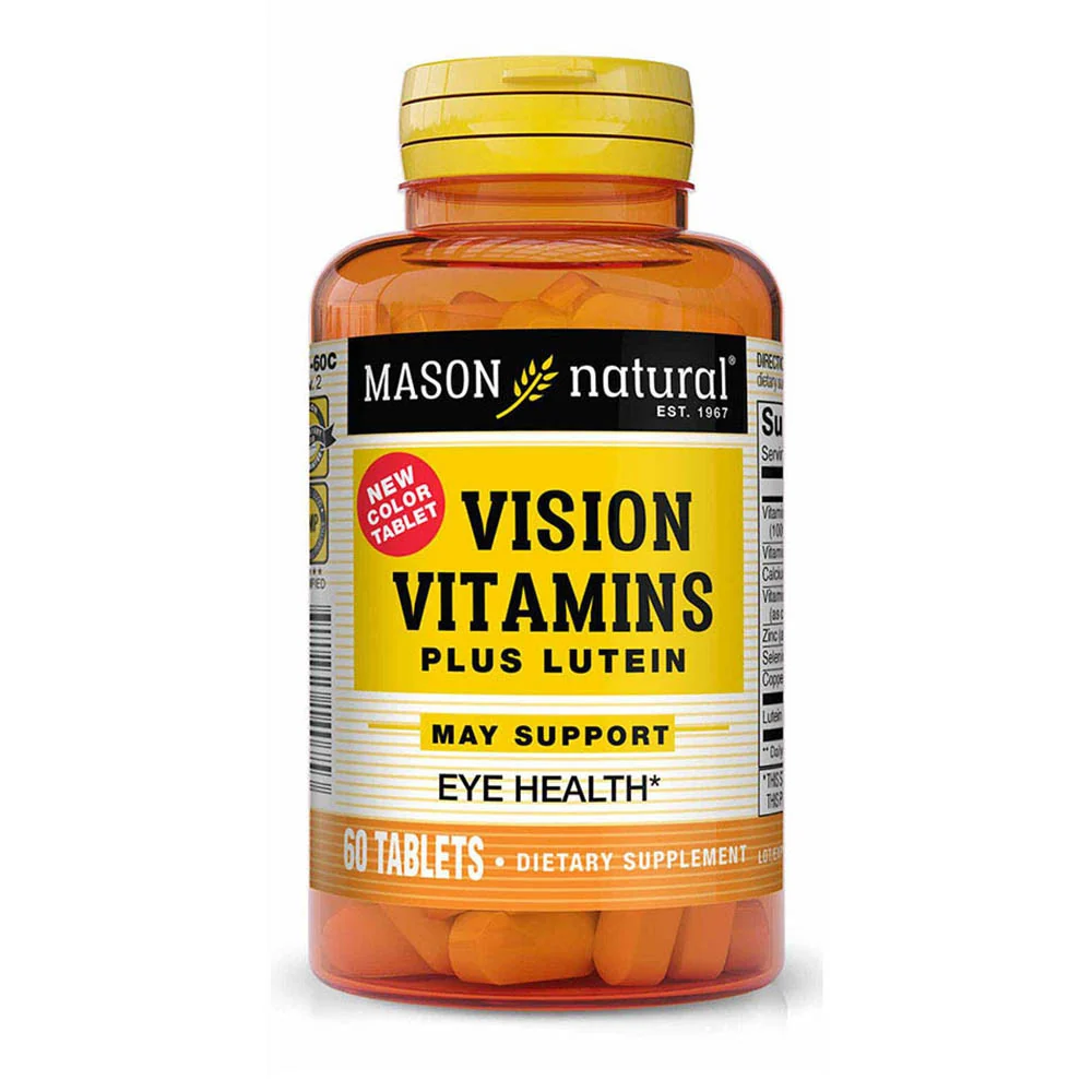Comfortable Mason Natural Vision Vitamins With Lutein Antioxidant Tablets - 60 Ea Versatile