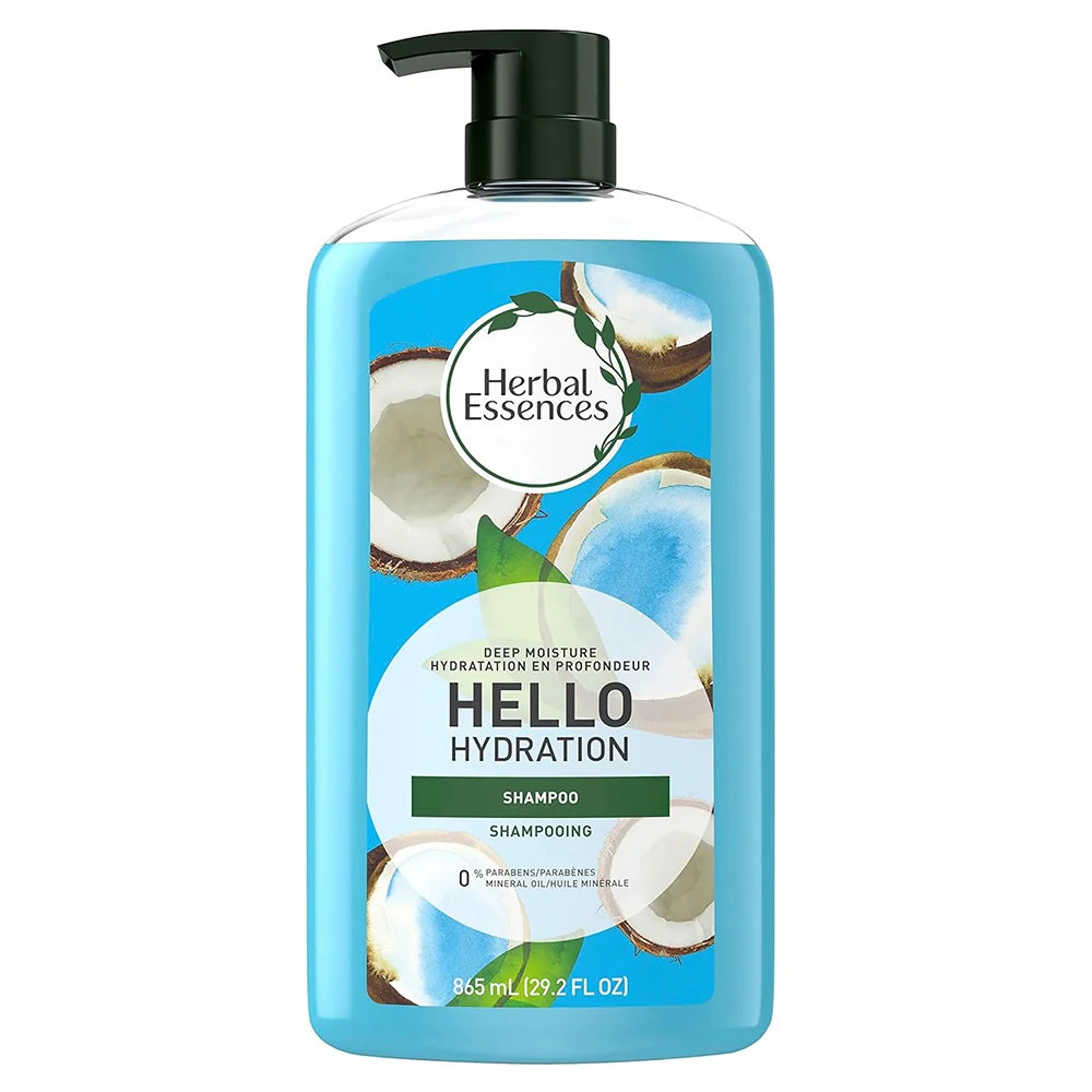 Contemporary Herbal Essences Hello Hydration Deeply Moisturizing Shampoo for Deep Clean with Rich Hydration 29.2Oz 865ml Advanced