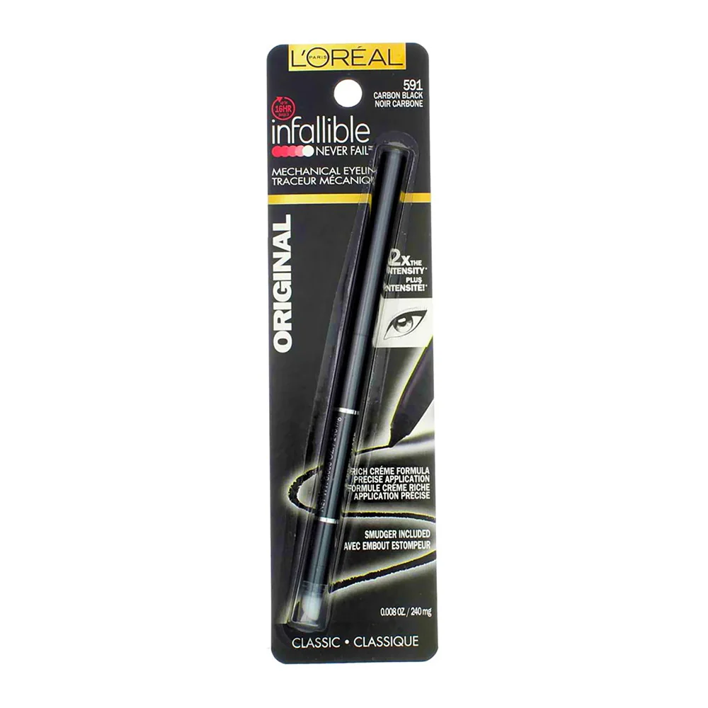 Clean LO Paris Infallible Fail Mechanical Pencil Eyeliner Carbon Black 1 Ea Proven