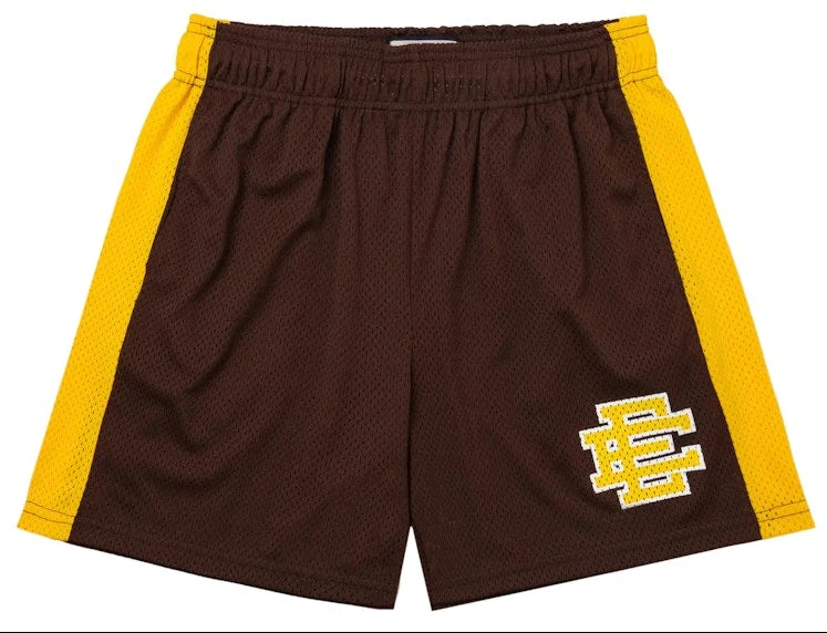Original Eric Emanuel Men's Ee Basic Short Chocolate Athletic Gold Fw22 Premium
