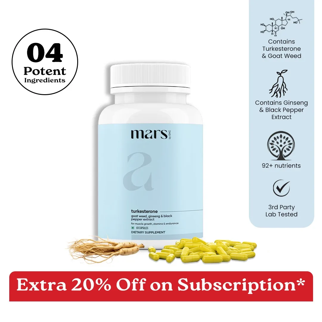 Fine Crafted Mars Turkesterone Caps A Natural Testosterone Support With Goat Weed Ginseng Prestigious
