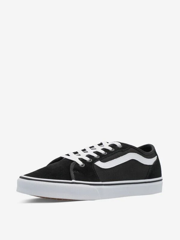 Authentic Vans Filmore Decon Men's Sneakers — Black White First-Class
