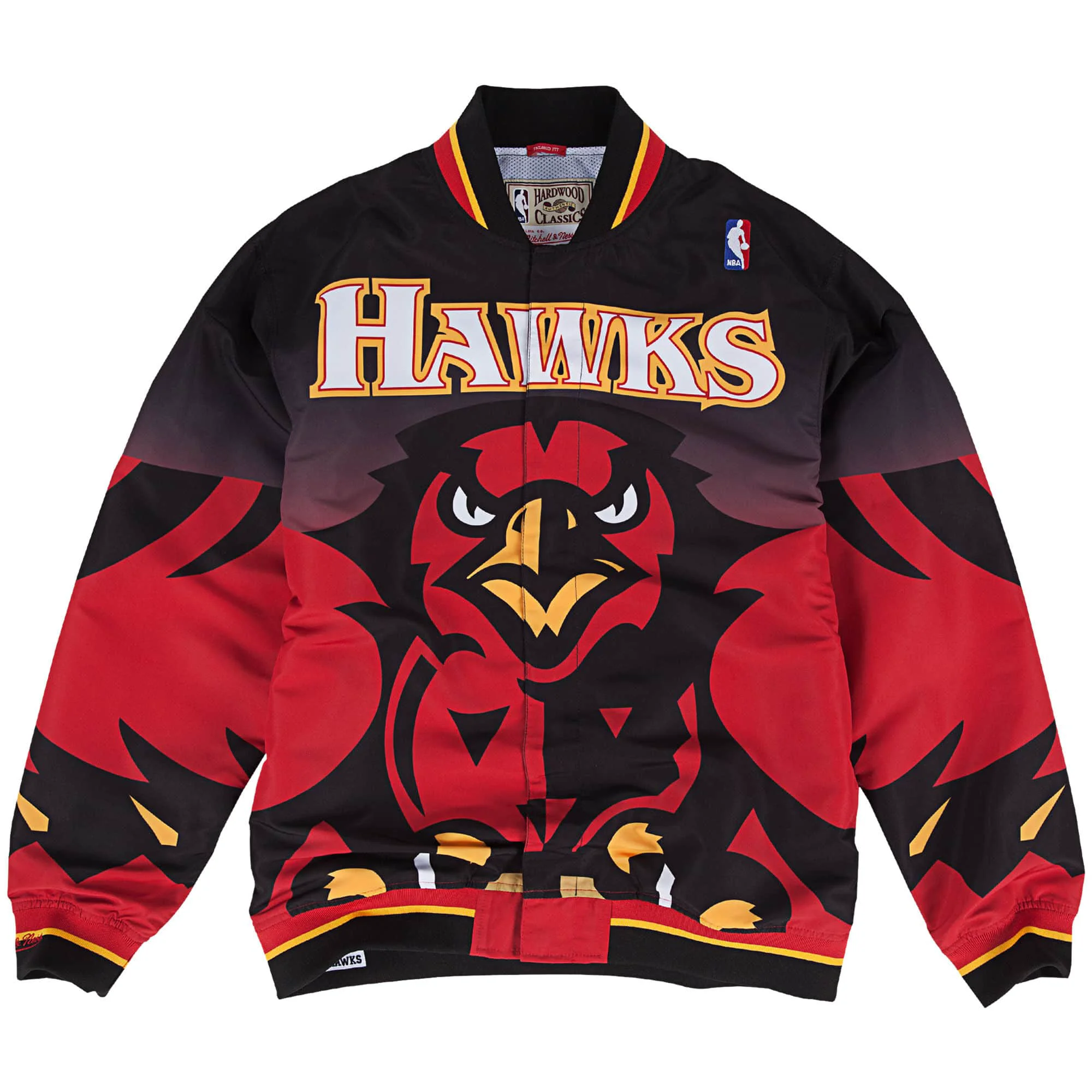 Secure Mitchell Ness NBA Warm Up Jacket Atlanta Hawks 95 Green
