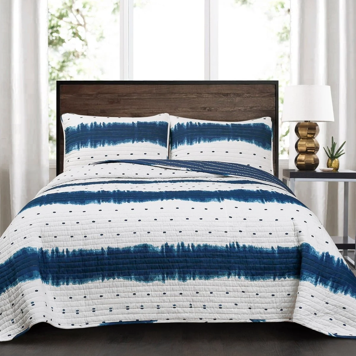 Solid Jane Shibori 3 Piece Quilt Set Next-Generation