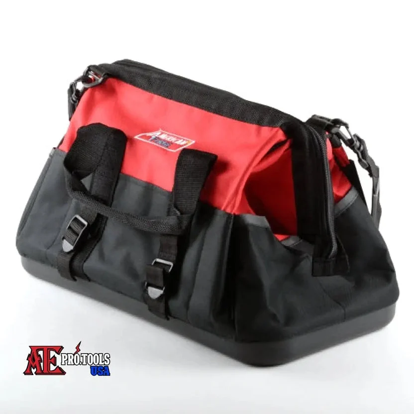Expertly Made 16 Zipper Wide Mouth Tool Storage Bag 6 Pockets 16 x9 x10 Exclusive
