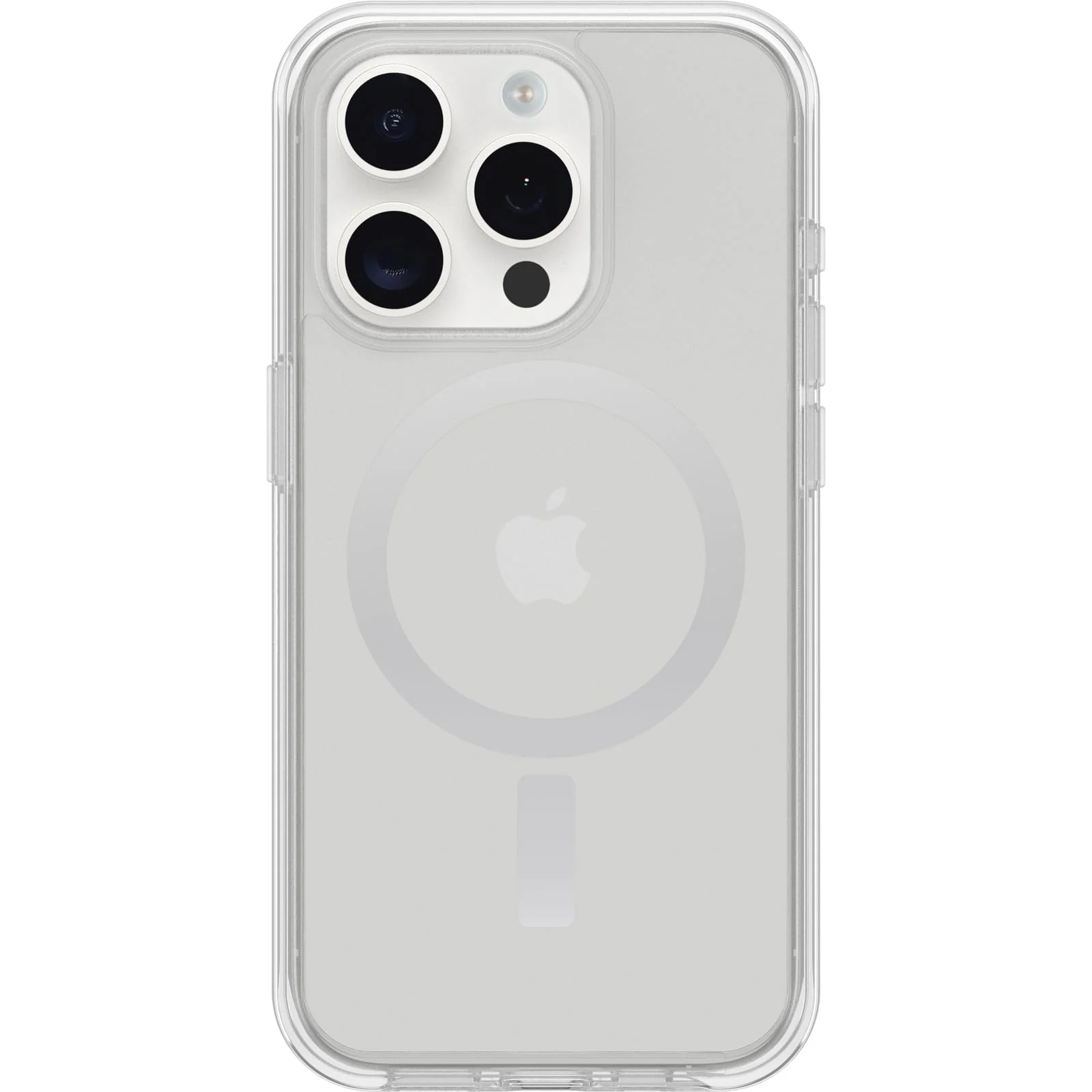 Carefully Designed OtterBox iPhone 15 Pro Only Symmetry Series Clear Case - Clear snaps to MagSafe ultra-sleek raised edges protect camera screen ships in polybag i for business customers Responsible